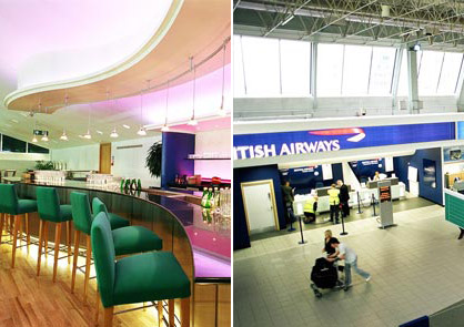 British Airways Checkin and Lounge
